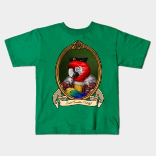 Renaissance Bird - Count Cornelius Radcliff (A Scarlet Macaw) Kids T-Shirt